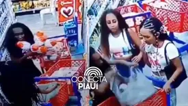 Mulheres são flagradas furtando ovos de Páscoa em mercado no Rio de Janeiro (Foto: Conecta Piauí)