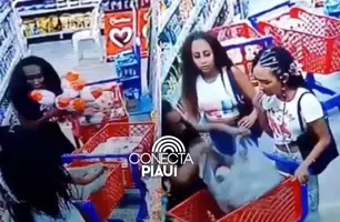 Mulheres são flagradas furtando ovos de Páscoa em mercado no Rio de Janeiro (Foto: Conecta Piauí)