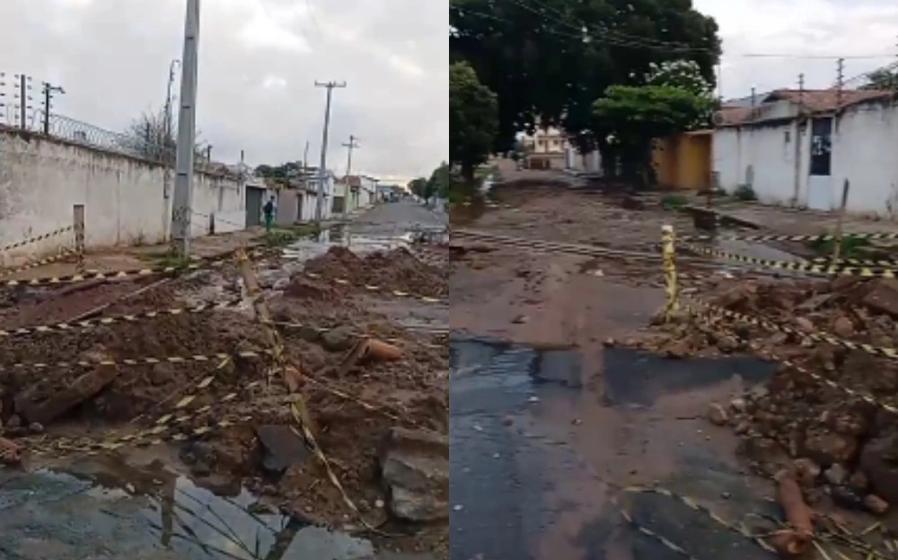 Obra abandonada dificulta acesso de cegos à associação na zona Sul de Teresina