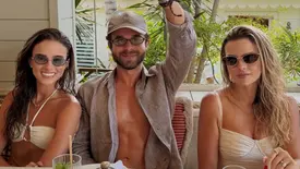 Os irmãos Vitoria Nery, Lourival Nery e Paula Nery em viagem internacional (Foto: Instagram)