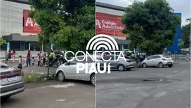 Pais de alunos da Escola Adventista de Teresina denunciam perseguição da Strans (Foto: Reprodução)