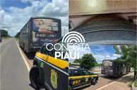 Picos: PRF intercepta ônibus que transportava alunos com irregularidades na BR-316