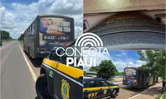 Picos: PRF intercepta ônibus que transportava alunos com irregularidades na BR-316