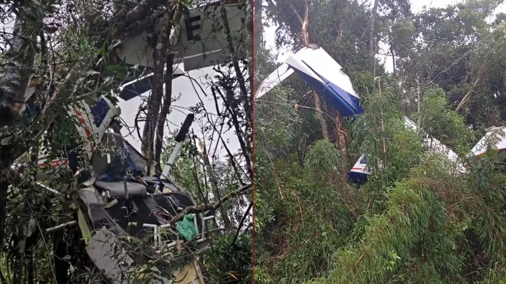 Piloto morre em queda de avião no Paraná durante forte chuva