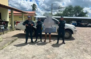 PM prende homem por estupro de vulnerável em Campo Grande do Piauí (Foto: Cidades na Net)