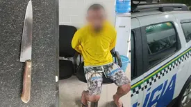 PM prende suspeito de tentativa de roubo fez idoso de refém em Campo Maior (Foto: Reprodução)