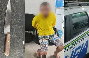 PM prende suspeito de tentativa de roubo fez idoso de refém em Campo Maior (Foto: Reprodução)