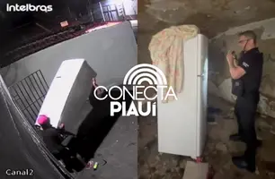 Polícia descobre depósito de objetos furtados após furto de geladeira em Teresina (Foto: Reprodução)