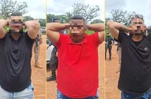 Polícias Civil e Militar prendem três homens durante operação integrada em Altos (Foto: SSP-PI)