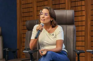 Prefeita Camila Barbosa palestra em encontro de mulheres empreendedoras do Piauí (Foto: Reprodução)