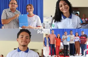 Prefeito Juvenal Silva participa da entrega de tablets a alunos da rede pública (Foto: Reprodução)