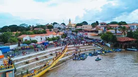 Prefeitura de Luzilândia monitora Rio Parnaíba e registra redução no nível da água (Foto: Reprodução)