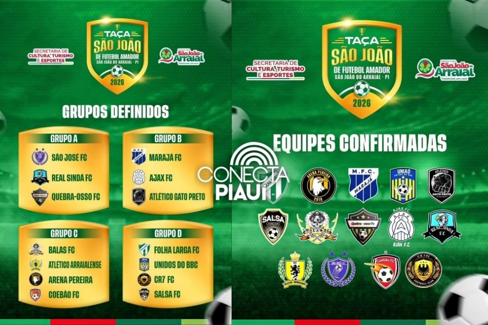 Prefeitura de São João do Arraial abre Taça São João com 14 equipes