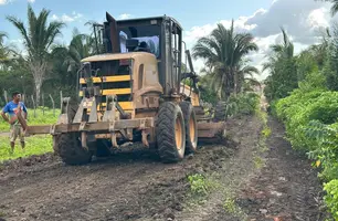 Prefeitura de São João do Arraial intensifica manutenção de estradas no inverno (Foto: Reprodução)