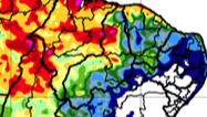 Previsão de chuva acumulada (16 a 23 de março de 2026). (Foto: Reprodução/ Inmet)