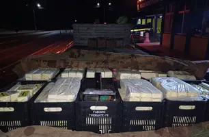 PRF apreende 3,5 toneladas de queijo e manteiga impróprios para consumo em Picos (Foto: Divulgação/PRF)