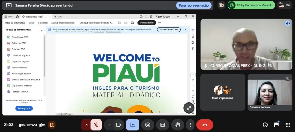 Programa Welcome to Piauí inicia turmas de inglês para profissionais do turismo