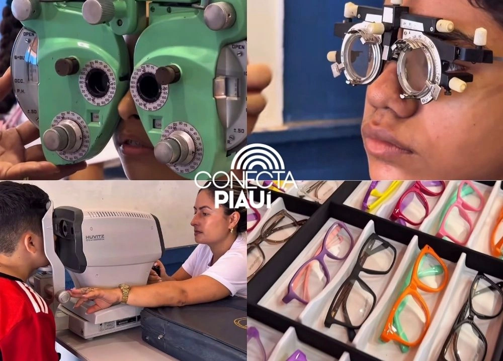 Projeto garante exames de visão e óculos gratuitos a alunos da rede em Parnaíba