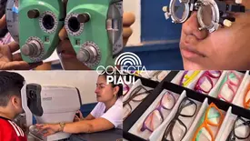 Projeto garante exames de visão e óculos gratuitos a alunos da rede em Parnaíba (Foto: Reprodução)