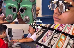 Projeto garante exames de visão e óculos gratuitos a alunos da rede em Parnaíba (Foto: Reprodução)