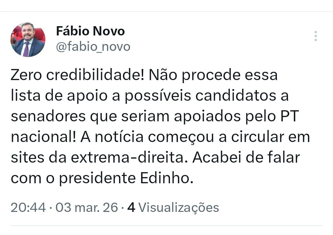 PT Piauí desmente boatos e reafirma que Júlio César mantém apoio na base