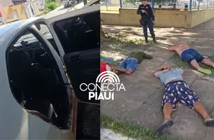 Quarteto é preso após série de assaltos na zona sul de Teresina (Foto: Conecta Piauí)