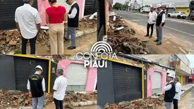 Queda de fachadas no Dirceu pode ter relação com excesso de peso, diz CREA (Foto: Reprodução)