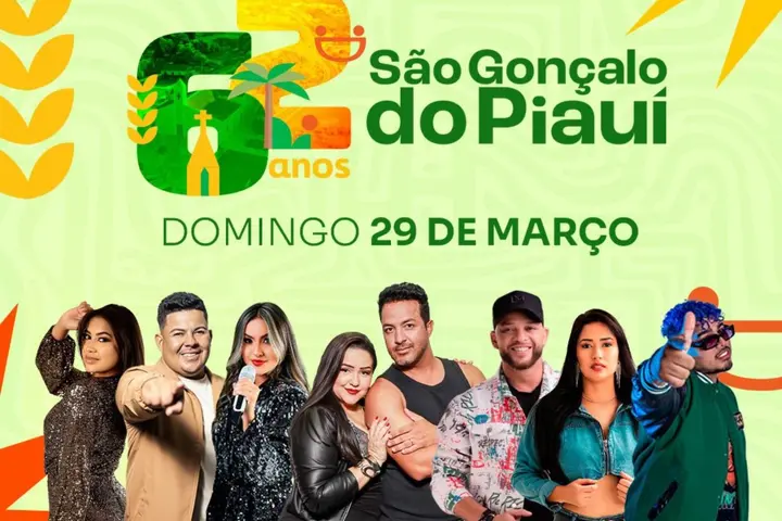 São Gonçalo do Piauí divulga agenda oficial dos 62 anos de emancipação política