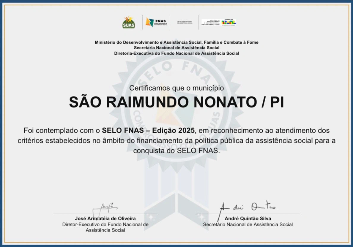 São Raimundo Nonato conquista selo nacional por gestão na assistência