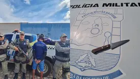 Sogro esfaqueia enteado no peito e é preso escondido na casa dos pais em Jacobina (Foto: Divulgação/PMPI)