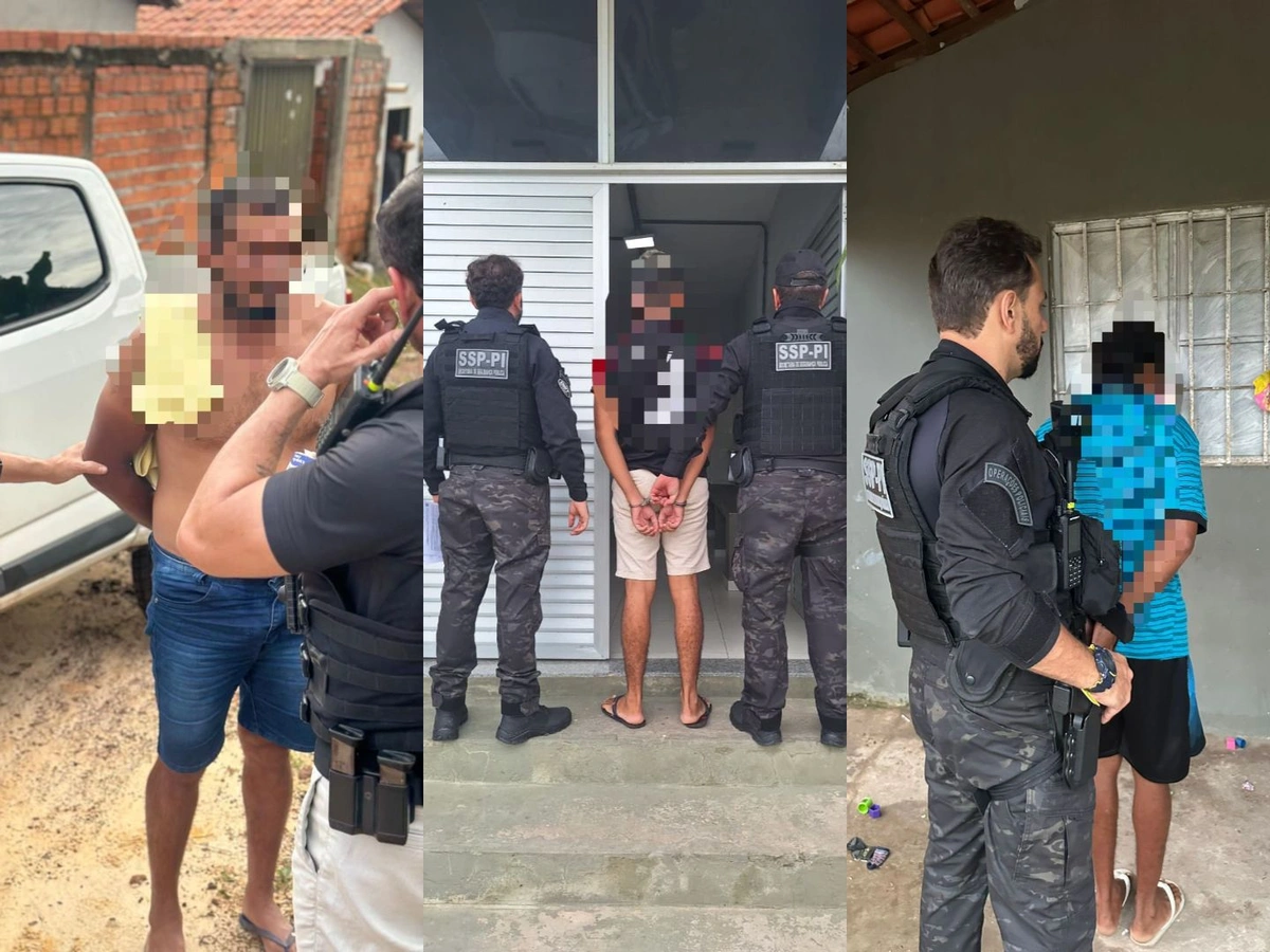 SSP-PI prende três homens em operação contra crimes de violência