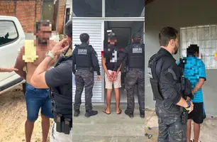 SSP-PI prende três homens em operação contra crimes de violência (Foto: Reprodução)