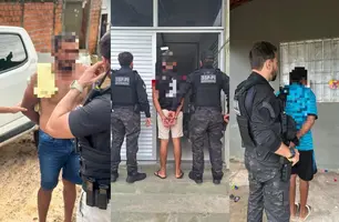 SSP-PI prende três por violência contra mulher e estupro no PI (Foto: Reprodução)