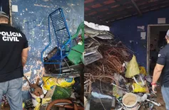 Sucateiros são alvo de operação contra roubo de cabos no litoral do Piauí