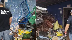 Sucateiros são alvo de operação contra roubo de cabos no litoral do Piauí (Foto: Reprodução)