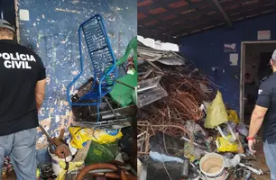 Sucateiros são alvo de operação contra roubo de cabos no litoral do Piauí (Foto: Reprodução)