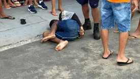 Suspeito de assalto é baleado e sofre tentativa de linchamento em Teresina (Foto: Reprodução)