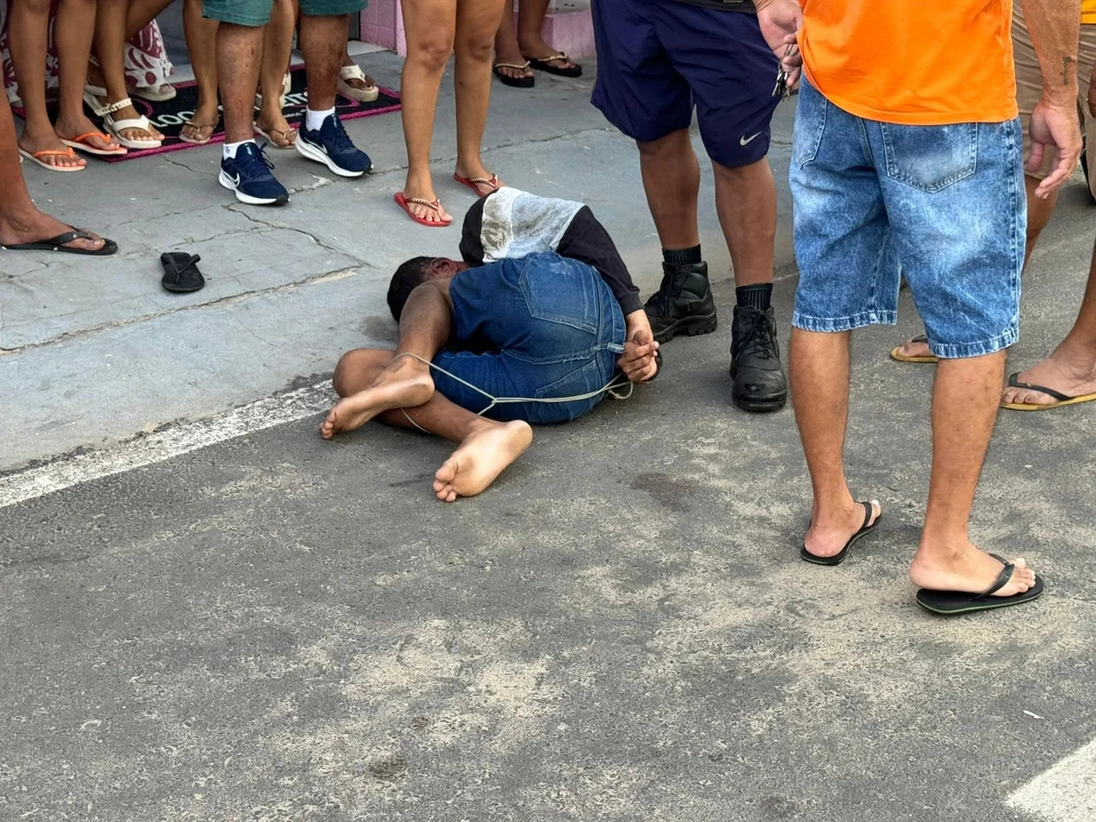 Suspeito de assalto é baleado e sofre tentativa de linchamento em Teresina