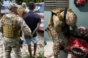 Suspeito de furto com histórico criminal e ligação com facção é preso em Teresina (Foto: Divulgação/SSP-PI)
