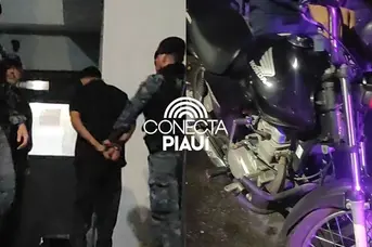 Suspeito é preso com moto roubada após ação da ROMU na zona Norte de Teresina