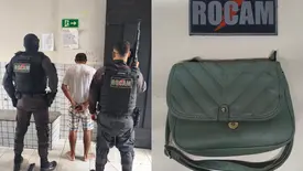 Suspeito rouba bolsa, foge de moto e é preso após queda na zona Sul de Teresina (Foto: Divulgação/PMPI)