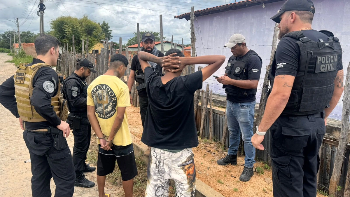 Suspeitos de roubo, estupro e homicídio são detidos durante operação em Floriano