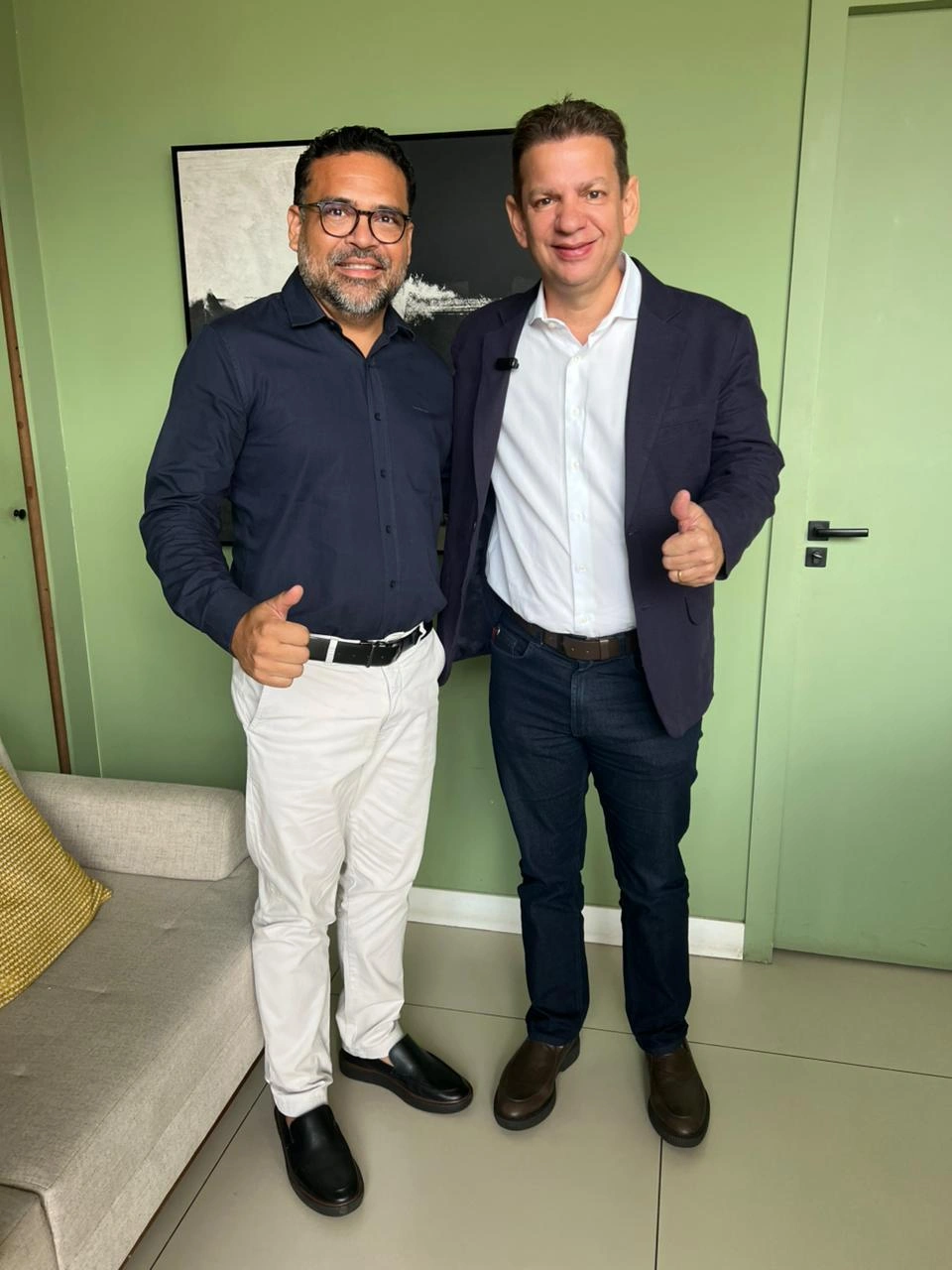 Thiago Monteiro recebeu Deputado Federal Castro Neto no Conecta Piauí