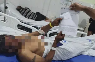 Traficante sofre 'disciplina', vai parar em hospital de Parnaíba e é preso (Foto: Reprodução)