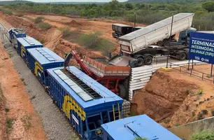 Transnordestina recebe 33 mil toneladas de trilhos e avança rumo ao Piauí (Foto: Reprodução)