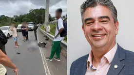 Troca de faixa pode ter causado queda fatal de médico na BR-343, em Teresina (Foto: Reprodução)