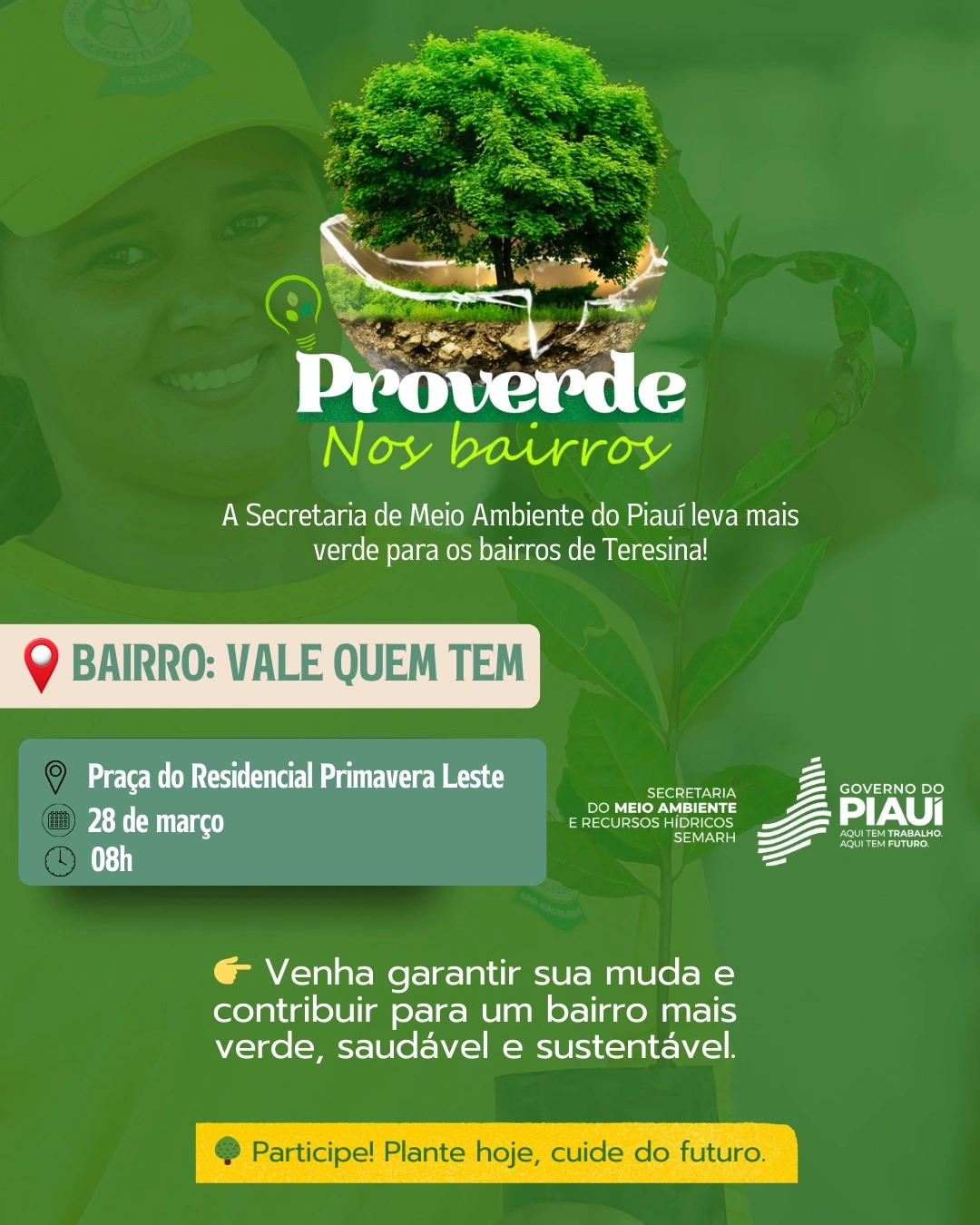 Vale Quem Tem recebe 15 mil mudas nativas e frutíferas do Proverde nos Bairros