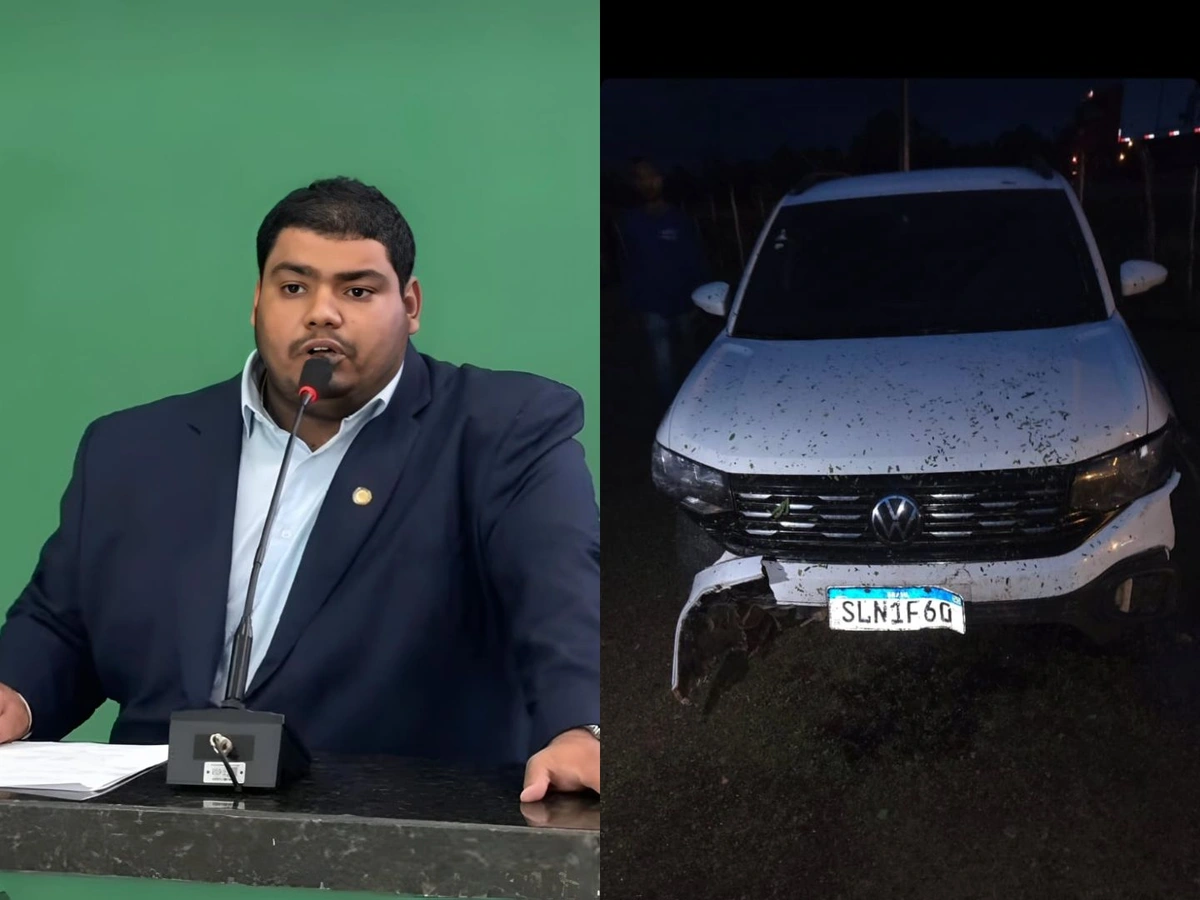 Vereador Ítalo Ibiapina sofre acidente na PI-113 ao desviar de cavalo