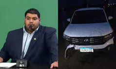 Vereador Ítalo Ibiapina sofre acidente na PI-113 ao desviar de cavalo