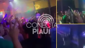 Vídeo flagra homens com armas em baile de reggae na zona Leste de Teresina (Foto: Reprodução)